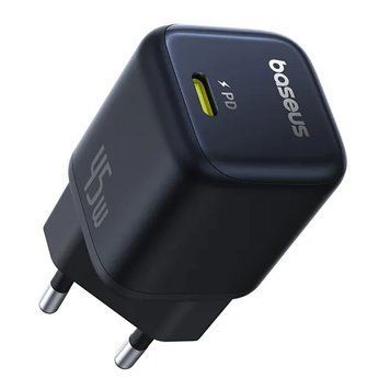 Сетевое зарядное устройство Baseus PicoGo GaN Fast Charger 1C 45W EU Cosmic Black 340021142 фото