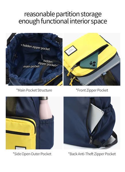 Рюкзак Tigernu T-S8511 14" Blue with Yellow 516655975 фото