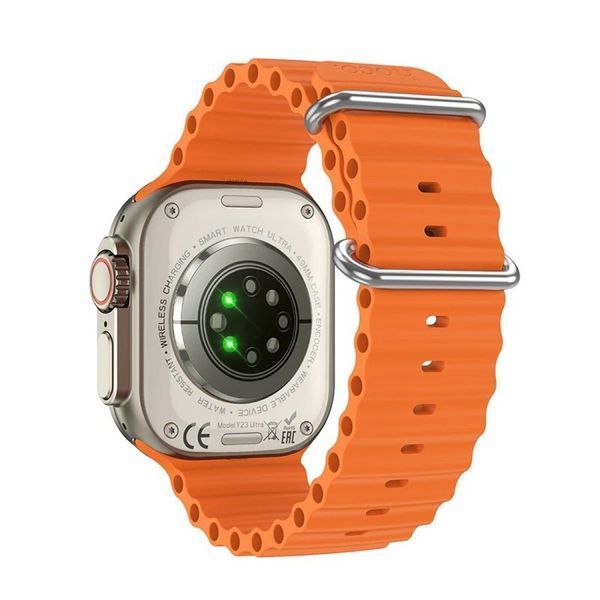 Смарт-годинник HOCO Y23 Ultra 51mm. 300 mAh. IP 67 Smart sports watch(call version) Titanium gold 884367676 фото