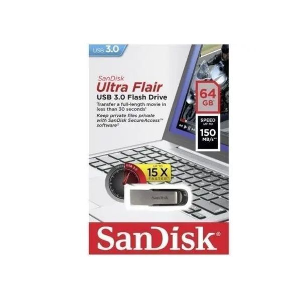 Флеш-накопитель SanDisk USB 3.0 Ultra Flair 64Gb 758376689 фото