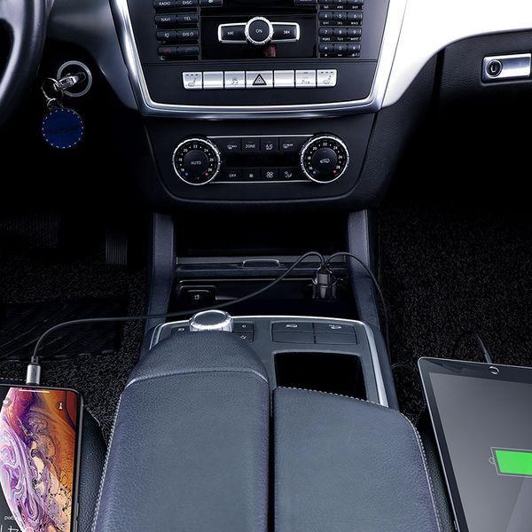 Автомобільний зарядний пристрій Baseus Magic Series Dual QC Digital Display 45W Black 383137516 фото
