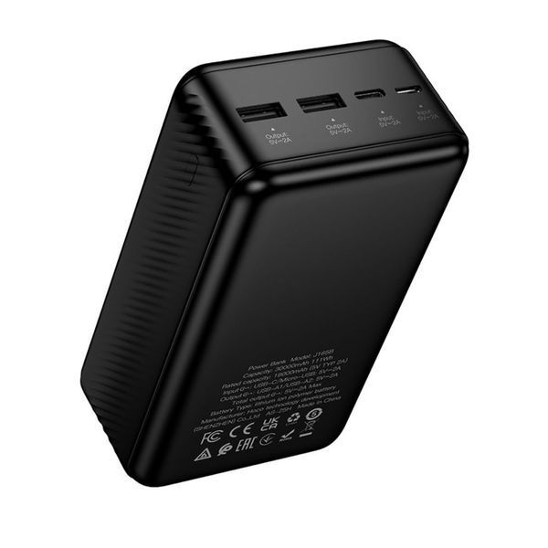 Зовнішній акумулятор HOCO J165B Honey power bank(30000mAh) Black 441685132 фото
