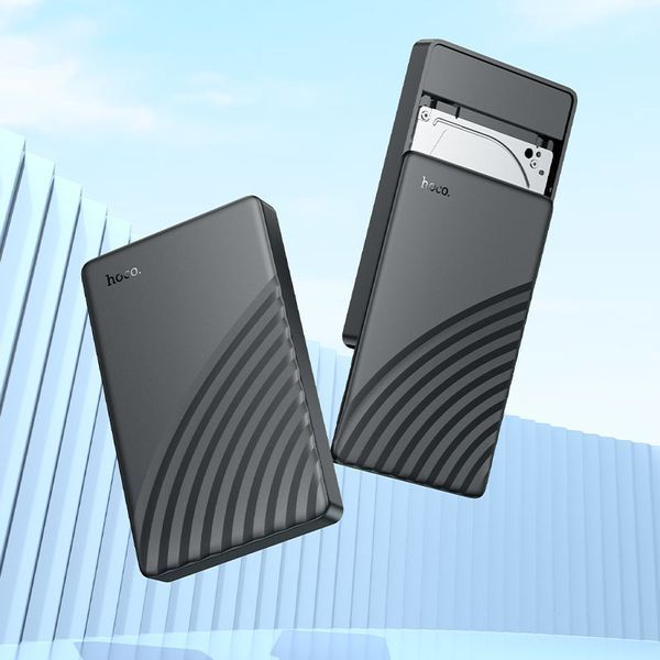 Зовнішня кишеня для накопичувача HOCO HB46 USB3.0 2.5-inch SATA hard drive enclosure Black 890412523 фото