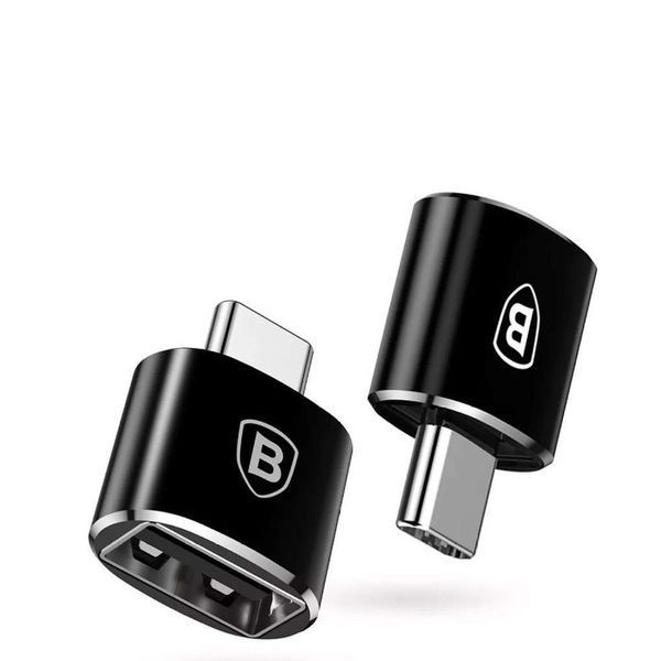 Адаптер Baseus USB Female To Type-C Male Adapter Converter Black 875784736 фото