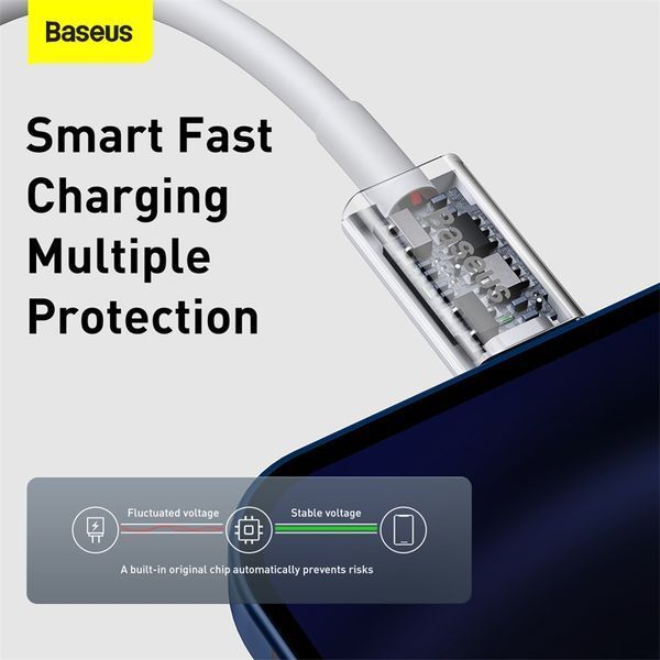 Кабель Baseus Superior Series Fast Charging Data Cable Type-C to iP PD 20W 1.5m White 290943119 фото