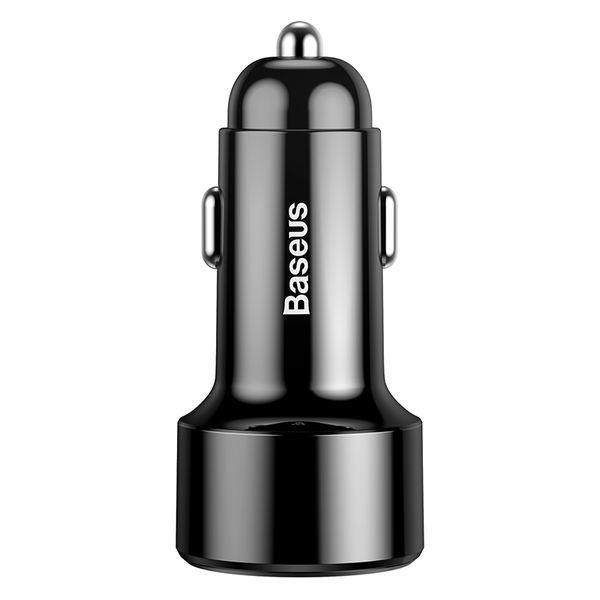 Автомобільний зарядний пристрій Baseus Magic Series Dual QC Digital Display 45W Black 383137516 фото