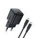 Мережевий зарядний пристрій з кабелем ACEFAST A117 PD20W mini GaN fast charger set(P16),black Black 390579363 фото 1