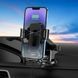 Автодержатель для телефона с БЗУ HOCO HW3 Wise automatic induction wireless fast charging car holder(center console) Black 348989276 фото 8