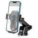 Автодержатель для телефона с БЗУ HOCO HW3 Wise automatic induction wireless fast charging car holder(center console) Black 348989276 фото 5