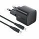 Мережевий зарядний пристрій з кабелем ACEFAST A117 PD20W mini GaN fast charger set(P16),black Black 390579363 фото 2