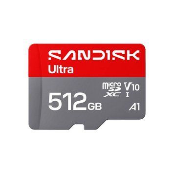 Карта памяти microSDXC (UHS-1) SanDisk Ultra 512Gb class 10 A1 (195Mb/s) (adapter SD) 155832354 фото