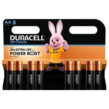 Батарейка Duracell LR6/AA OPTIMUM (8шт) 212574026 фото