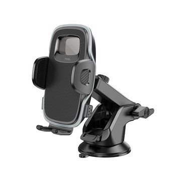 Автотримач для телефона HOCO H15 Fair push-type car holder(center console) Black 475887186 фото