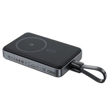 Зовнішній акумулятор ACEFAST M10-10000 PD30W magnetic wireless charging power bank with cable Black 178461654 фото