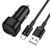 Автомобільний зарядний пристрій BOROFONE BZ34 Cloud single port QC3.0 car charger set(Type-C) Black 433110490 фото