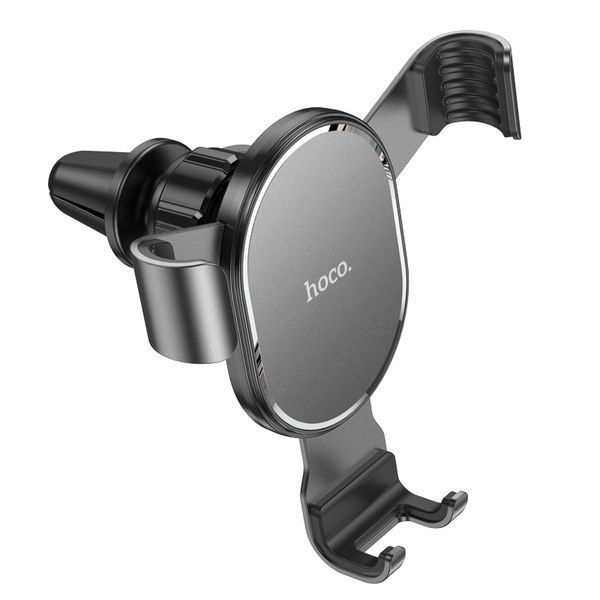 Автодержатель для телефона HOCO CA56 Plus Armor metal gravity car holder Black 326899003 фото