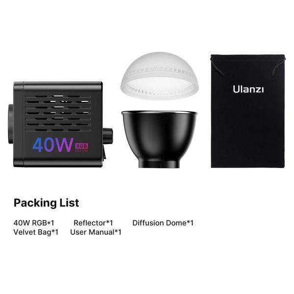 Відеосвітло Ulanzi Vijim 40W RGB COB Fill Light (L024 40WRGB) 256800094 фото