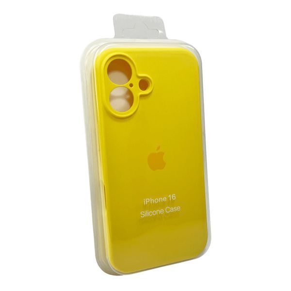 Чехол для смартфона Silicone Full Case AA Camera Protect for Apple iPhone 16 56,Sunny Yellow 610491398 фото