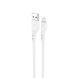 Кабель HOCO X97 Crystal color silicone charging data cable Micro white 772581927 фото 1