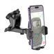 Автодержатель для телефона HOCO H15 Fair push-type car holder(center console) Black 475887186 фото 4