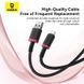 Кабель Baseus Dura Series Fast Charging Cable USB to iP 2.4A 1m Red+Black 312962483 фото 5