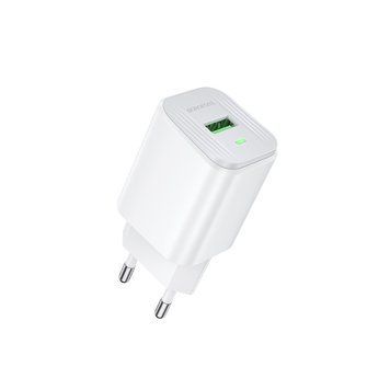 Мережевий зарядний пристрій BOROFONE BAS82A Star single port QC3.0 charger (EU) White 553066400 фото