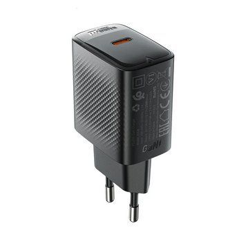 Сетевое зарядное устройство ACEFAST A104 PD25W GaN single USB-C charger Black 120080520 фото