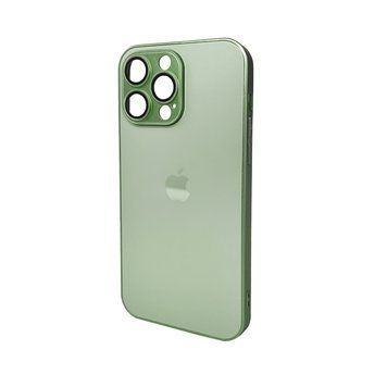Чехол для смартфона AG Glass Matt Frame Color Logo for Apple iPhone 14 Pro Max Light Green 842378453 фото
