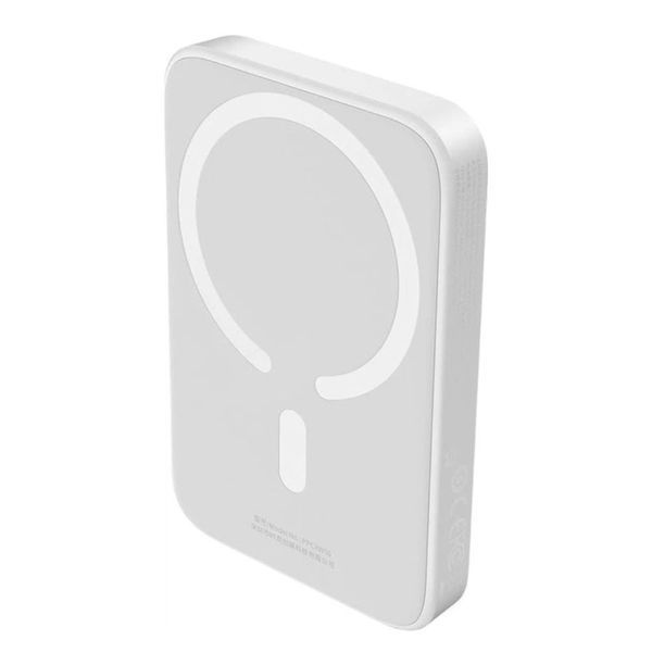 Зовнішній акумулятор Baseus Magnetic Mini Air Wireless Fast Charge Power Bank 6000mAh 20W Stellar White（With Simple Series Charging Cable Type-C to 420633887 фото