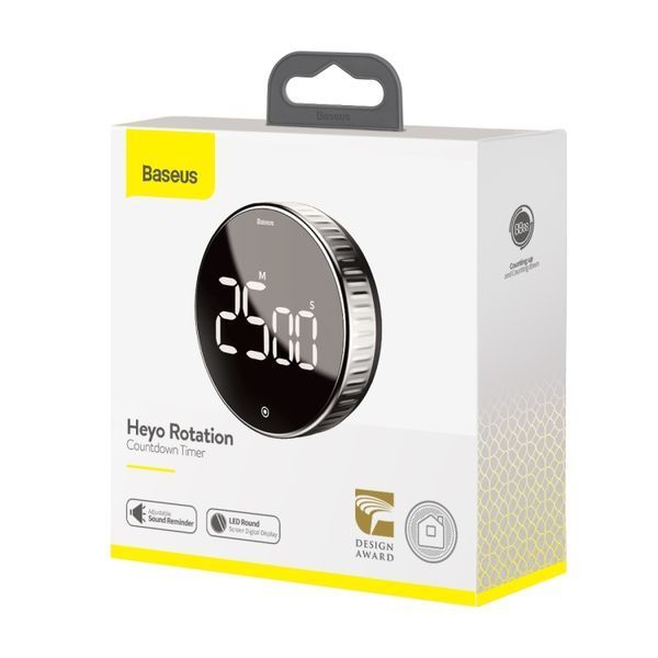 Таймер Baseus heyo rotation countdown timer Black 881811882 фото