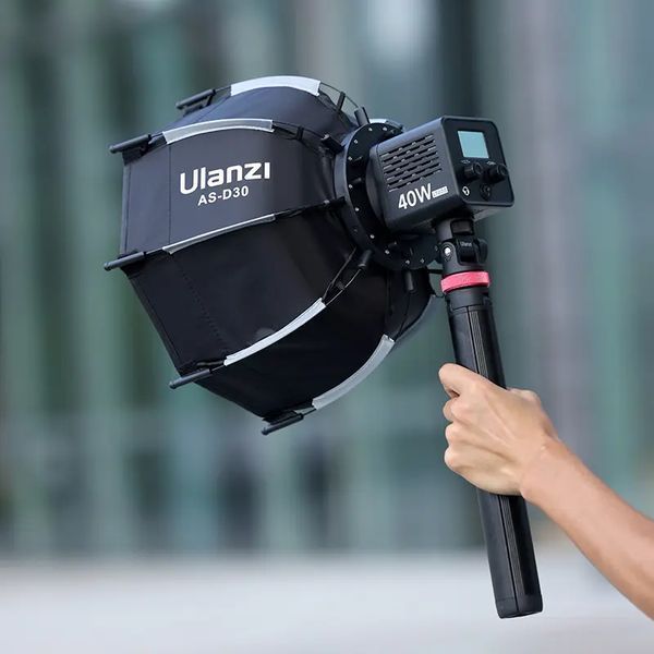 Софтбокс Ulanzi AS-D30 Octagonal Softbox, 30cm, Mini Bowens Mount and Grid (UV-L083GBB1 AS-D30) 164762419 фото