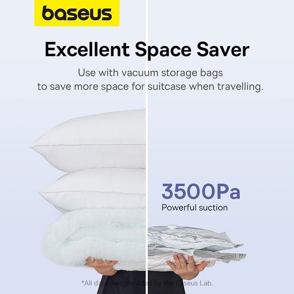 Портативний насос для матраців Baseus PocketGo Portable Air Pump Stellar White 319406833 фото