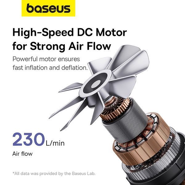 Портативний насос для матраців Baseus PocketGo Portable Air Pump Stellar White 319406833 фото