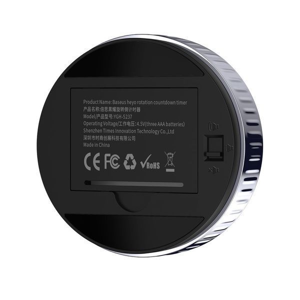 Таймер Baseus heyo rotation countdown timer Black 881811882 фото