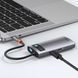 USB-хаб Baseus Metal Gleam Series 4-in-1 Multifunctional Type-C HUB Docking Station Gray（Type-C to HDMI*1+USB3.0*1+USB2.0*1+PD*1） 799347347 фото 8