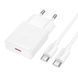 Сетевое зарядное устройство с кабелем HOCO N72 Speed single-port PD20W ultra-thin charger set(C to C)(EU) 325987032 фото 3