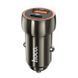 Автомобільний зарядний пристрій HOCO Z46A Blue whale PD20W+QC3.0 car charger Metal Gray 860208447 фото 1