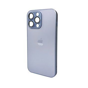 Чехол для смартфона AG Glass Matt Frame Color Logo for Apple iPhone 15 Pro Max Sierra Blue 378669940 фото