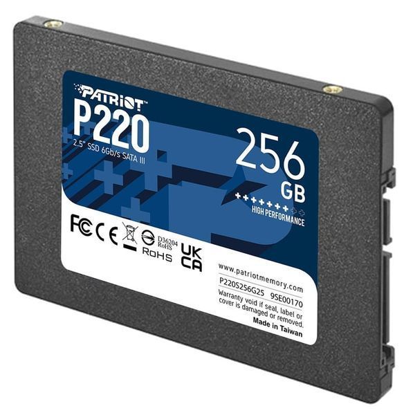 Накопичувач SSD Patriot P220 256GB 2.5" 7mm SATAIII 780862166 фото