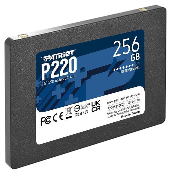Накопичувач SSD Patriot P220 256GB 2.5" 7mm SATAIII 780862166 фото