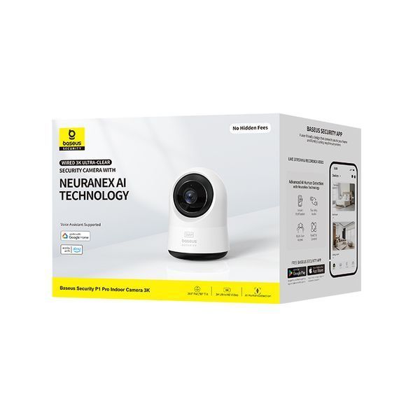 IP-камера видеонаблюдения Baseus Security P1 Pro Indoor Camera 3K White (Adapter Not Included) 112065202 фото