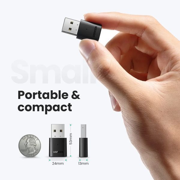 Адаптер UGREEN CM390 USB Bluetooth 5.0 Adapter (UGR-80889) 530013312 фото