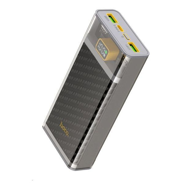 Зовнішній акумулятор HOCO J103A Discovery edition 22.5W fully compatible power bank(20000mAh) Gray 345987369 фото