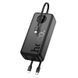 Внешний аккумулятор HOCO J132B Sabio 22.5W+PD20W fully compatible power bank with 3 cables(30000mAh) Black 906191750 фото 3