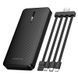 Зовнішній акумулятор BOROFONE BJ84 Smooth power bank with four cables(10000mAh) Black 384602844 фото 3