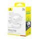 Сетевое зарядное устройство с кабелем Baseus Palm Fast Charger 1C 20W EU Moon White set USB-C to iP 20W 1m 115767885 фото 2