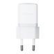 Сетевое зарядное устройство с кабелем Baseus Palm Fast Charger 1C 20W EU Moon White set USB-C to iP 20W 1m 115767885 фото 1