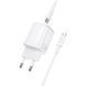 Мережевий зарядний пристрій BOROFONE BAS83A Star PD20W+QC3.0 charger set (C to iP) (EU) White 710530511 фото 4