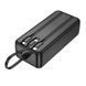 Внешний аккумулятор HOCO J132B Sabio 22.5W+PD20W fully compatible power bank with 3 cables(30000mAh) Black 906191750 фото 4