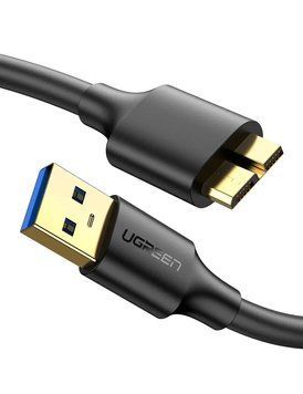 Кабель UGREEN US130 USB 3.0 A Male to Micro USB 3.0 Male Cable 0.5m (Black)(UGR-10840) 826157741 фото